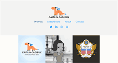 Desktop Screenshot of caitcadieux.com